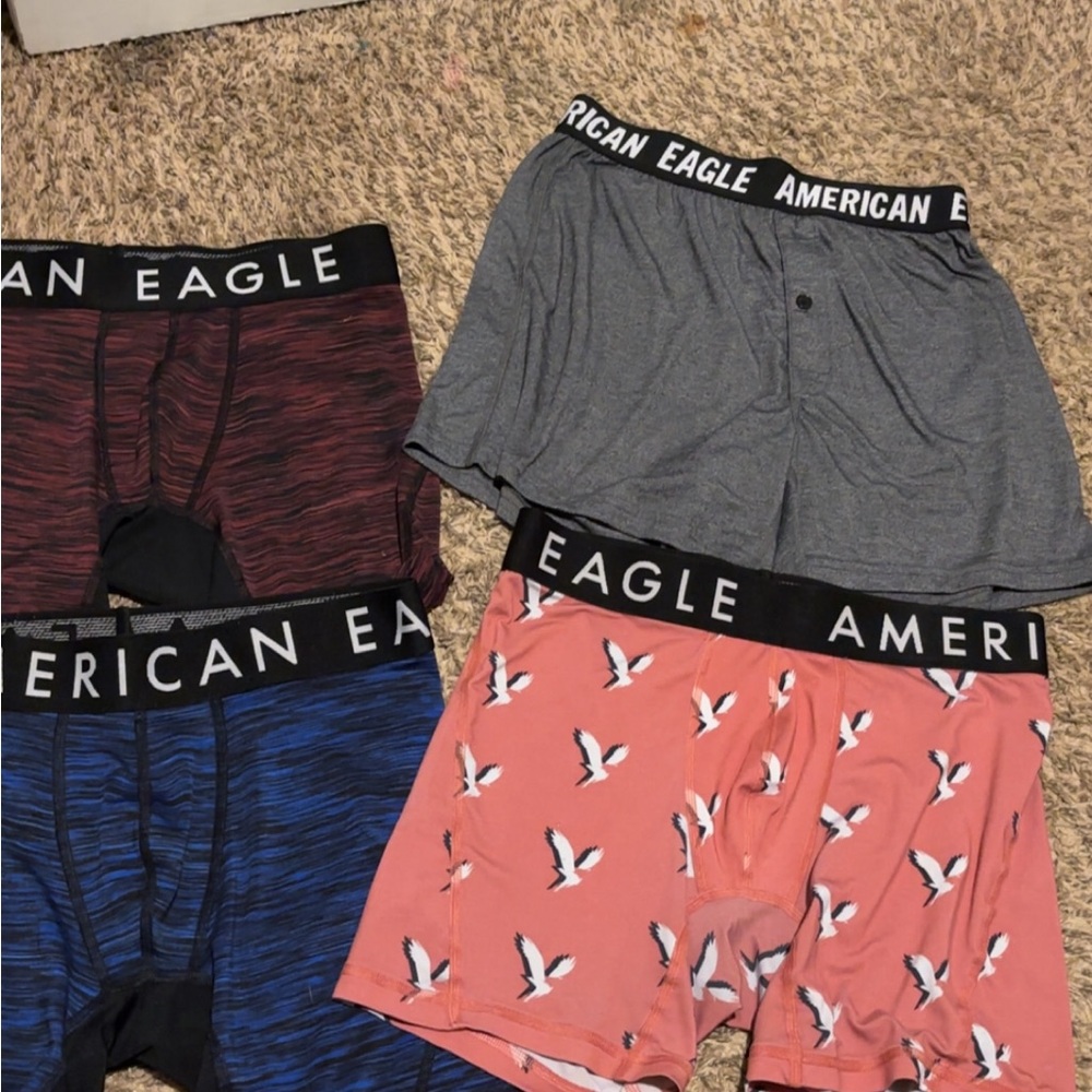 American Eagle Outfitters Boxer Briefs - Black, Gray, Blue, Pink